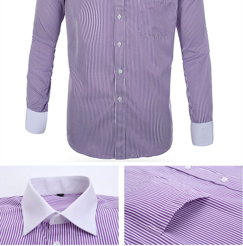 Cross-border Hot Sale Amazon Shirt Men's Casual Spring and Summer ebay Business Men's French Cufflinks plus size Men's Shirt