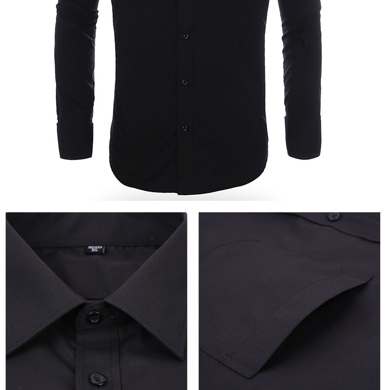 Cross-border Hot Sale Amazon Shirt Men's Casual Spring and Summer ebay Business Men's French Cufflinks plus size Men's Shirt