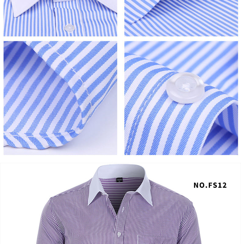 Cross-border Hot Sale Amazon Shirt Men's Casual Spring and Summer ebay Business Men's French Cufflinks plus size Men's Shirt