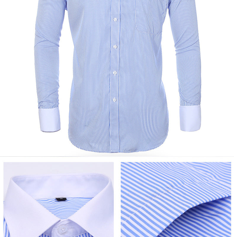 Cross-border Hot Sale Amazon Shirt Men's Casual Spring and Summer ebay Business Men's French Cufflinks plus size Men's Shirt