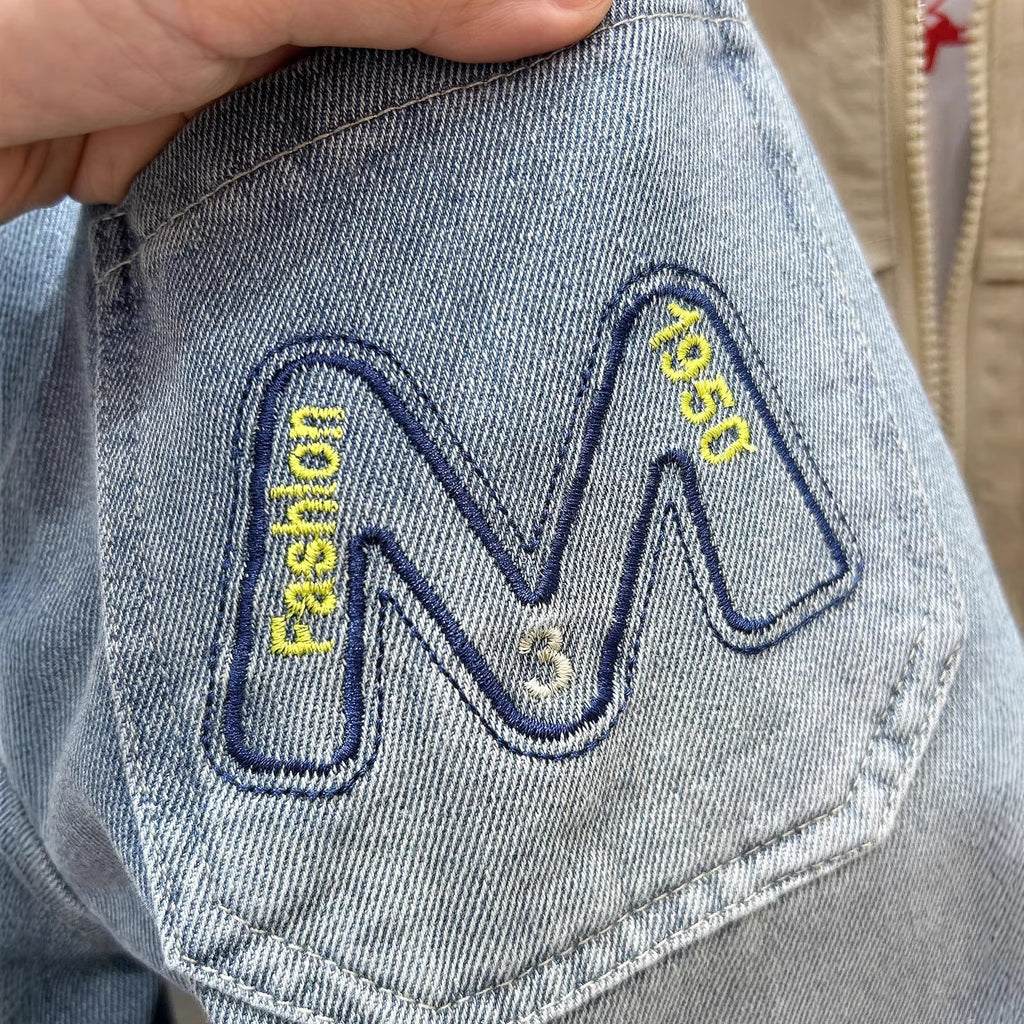 Casual Washed Denim Shorts for Boys Kids Summer Cotton Pants Mid-Length Five-Quarter Pants Wholesale