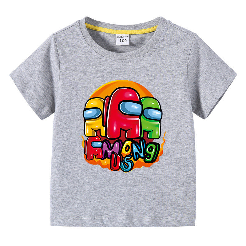 T-Shirt Enfant Été Manches Courtes – Léger & Confortable | Children's Short Sleeve Summer T-Shirt