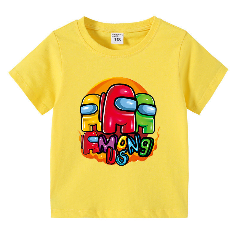 T-Shirt Enfant Été Manches Courtes – Léger & Confortable | Children's Short Sleeve Summer T-Shirt