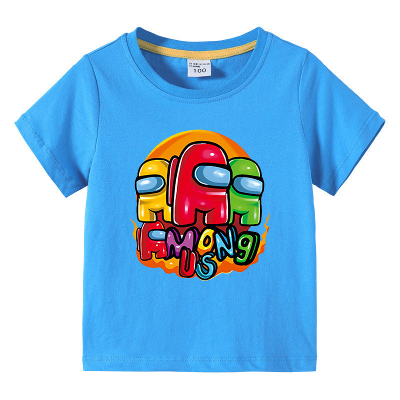 T-Shirt Enfant Été Manches Courtes – Léger & Confortable | Children's Short Sleeve Summer T-Shirt