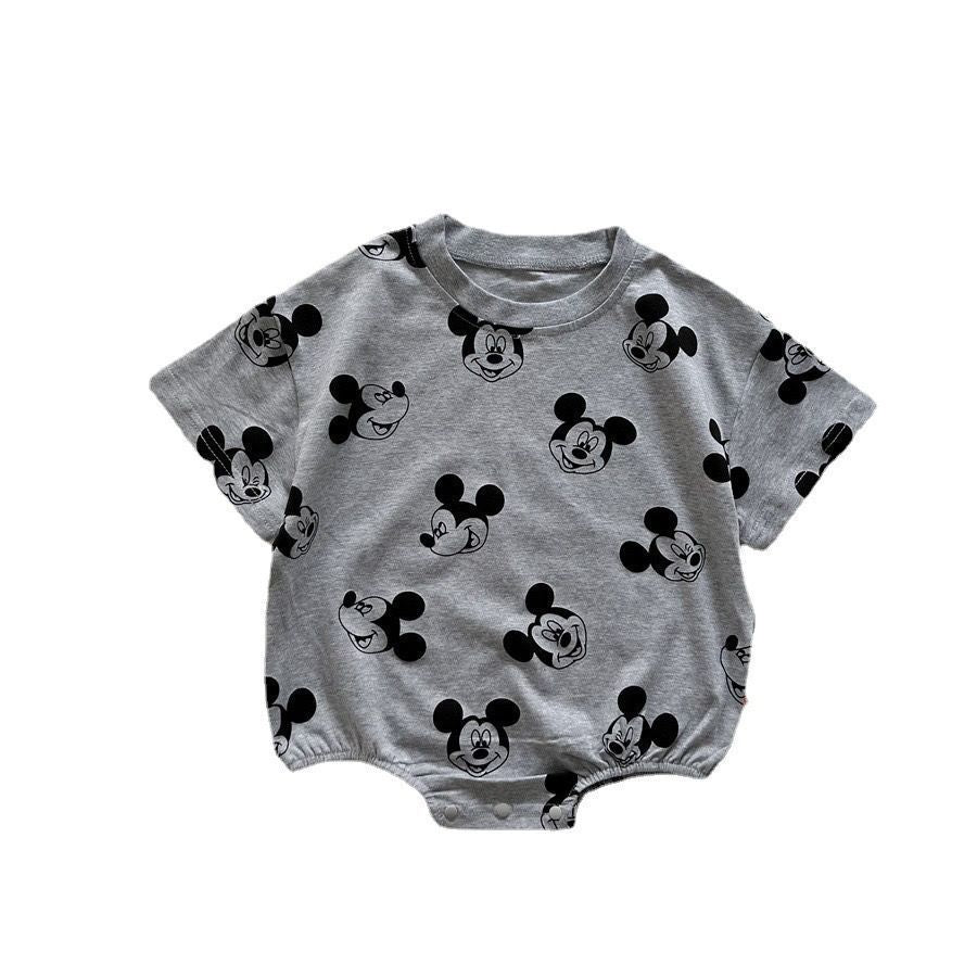 Romper Bébé Manches Courtes Léger – Onesie Demi-Manche Nourrisson | Short Sleeve Lightweight Half Sleeve Baby Romper Onesie