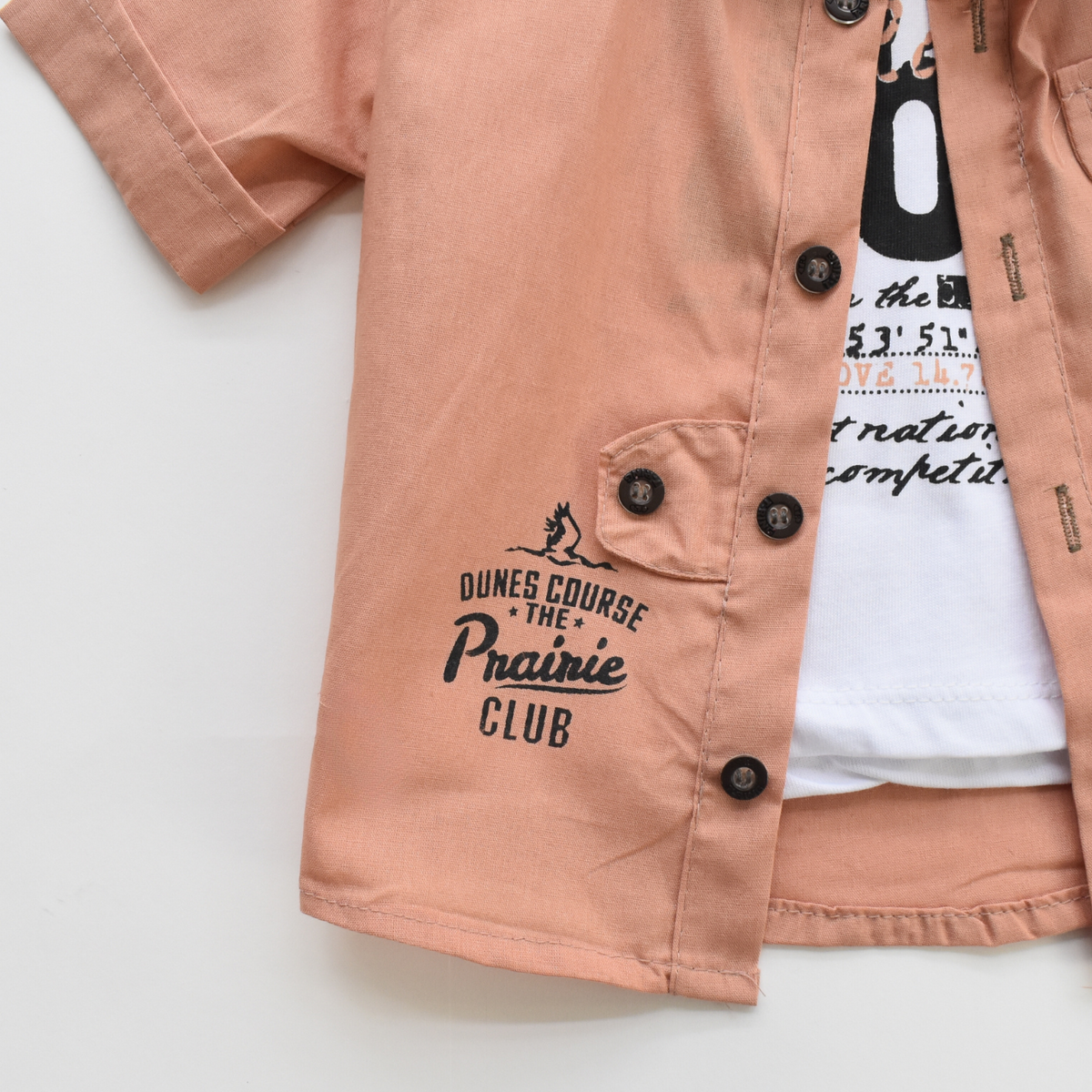 Ensemble Habillé Garçon Été – Chemise Coton + T-Shirt + Short | Boys Summer Dressy Set