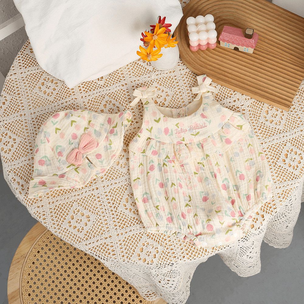 Romper Bébé Body Triangulaire Léger – Tenue Nourrisson Mignonne | Baby Lightweight Triangular Bodysuit Romper