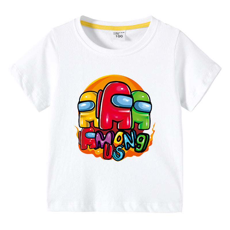 T-Shirt Enfant Été Manches Courtes – Léger & Confortable | Children's Short Sleeve Summer T-Shirt