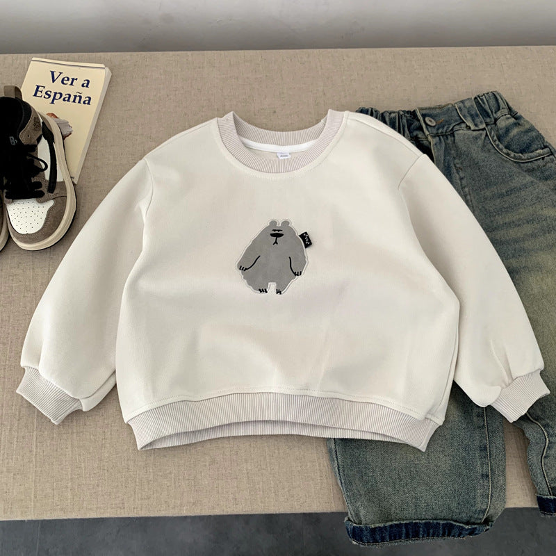 Hoodie Garçon Pull Automne – Sweatshirt Enfant Confortable | Boys Autumn Pullover Hoodie Sweatshirt