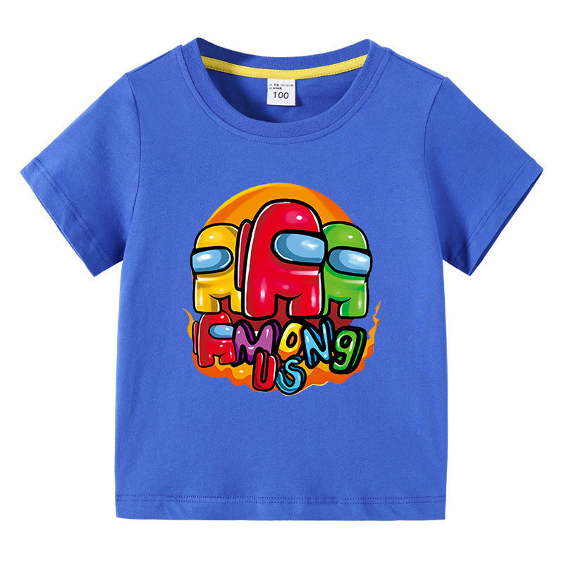 T-Shirt Enfant Été Manches Courtes – Léger & Confortable | Children's Short Sleeve Summer T-Shirt