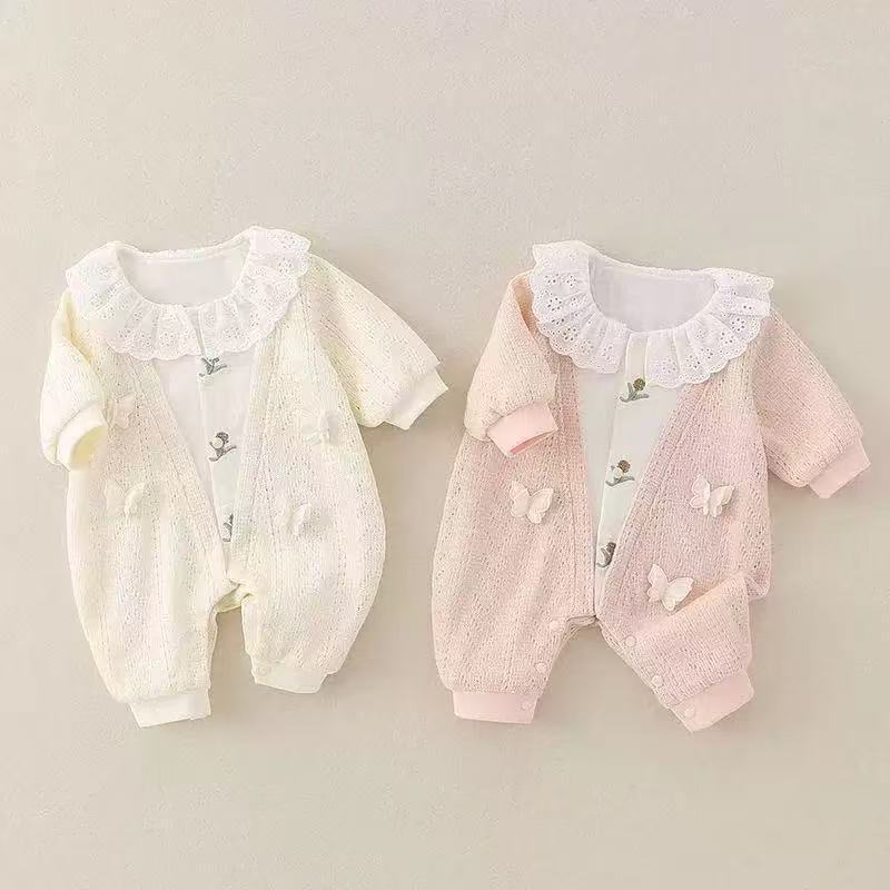 Body Bébé Fille Princesse – Combinaison Rampante Mignonne | Baby Girl Princess Bodysuit Crawling Suit