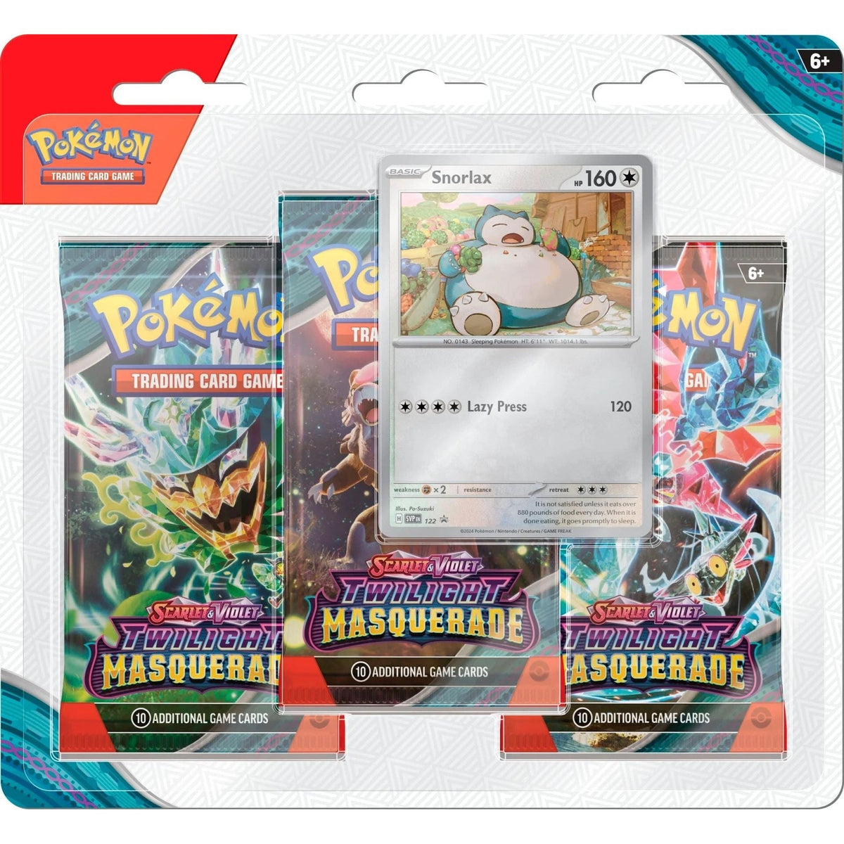 Twilight Masquerade 3 Pack Blister [Snorlax]