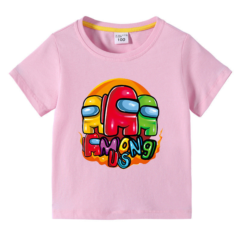 T-Shirt Enfant Été Manches Courtes – Léger & Confortable | Children's Short Sleeve Summer T-Shirt
