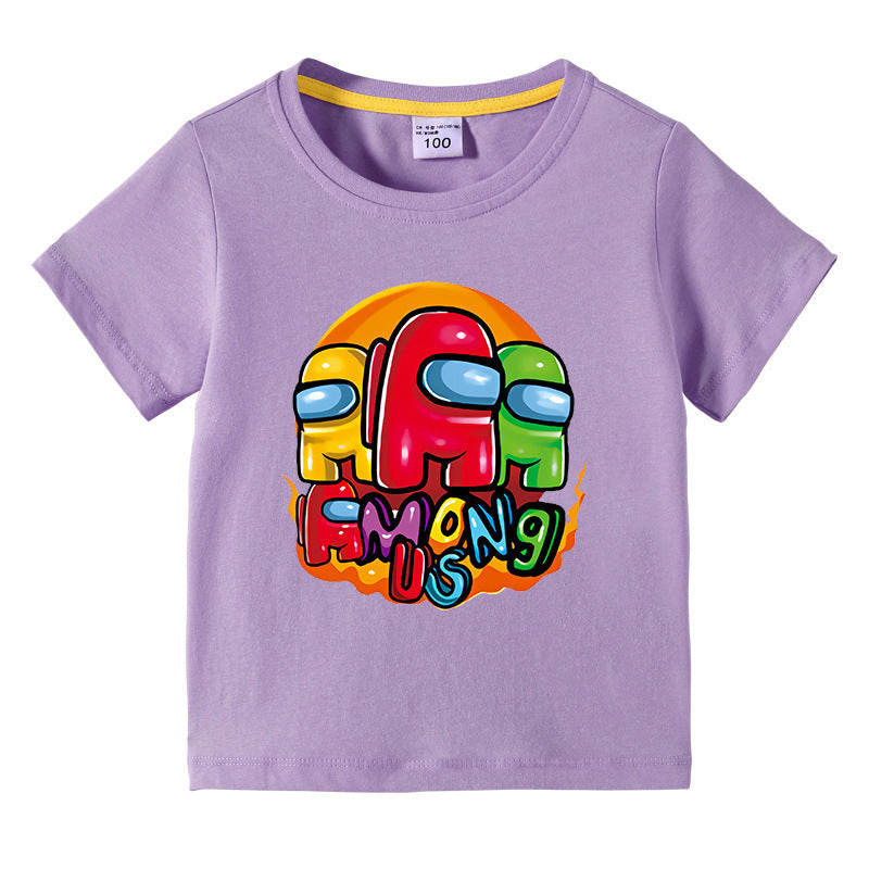 T-Shirt Enfant Été Manches Courtes – Léger & Confortable | Children's Short Sleeve Summer T-Shirt