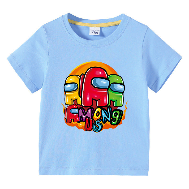 T-Shirt Enfant Été Manches Courtes – Léger & Confortable | Children's Short Sleeve Summer T-Shirt