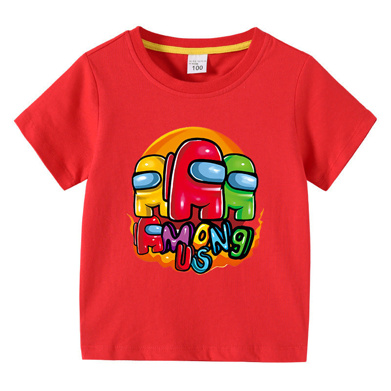 T-Shirt Enfant Été Manches Courtes – Léger & Confortable | Children's Short Sleeve Summer T-Shirt