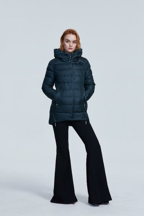 Manteau Femme Hiver à Capuche Coupe Décontractée | Women's Hooded Winter Parka Jacket
