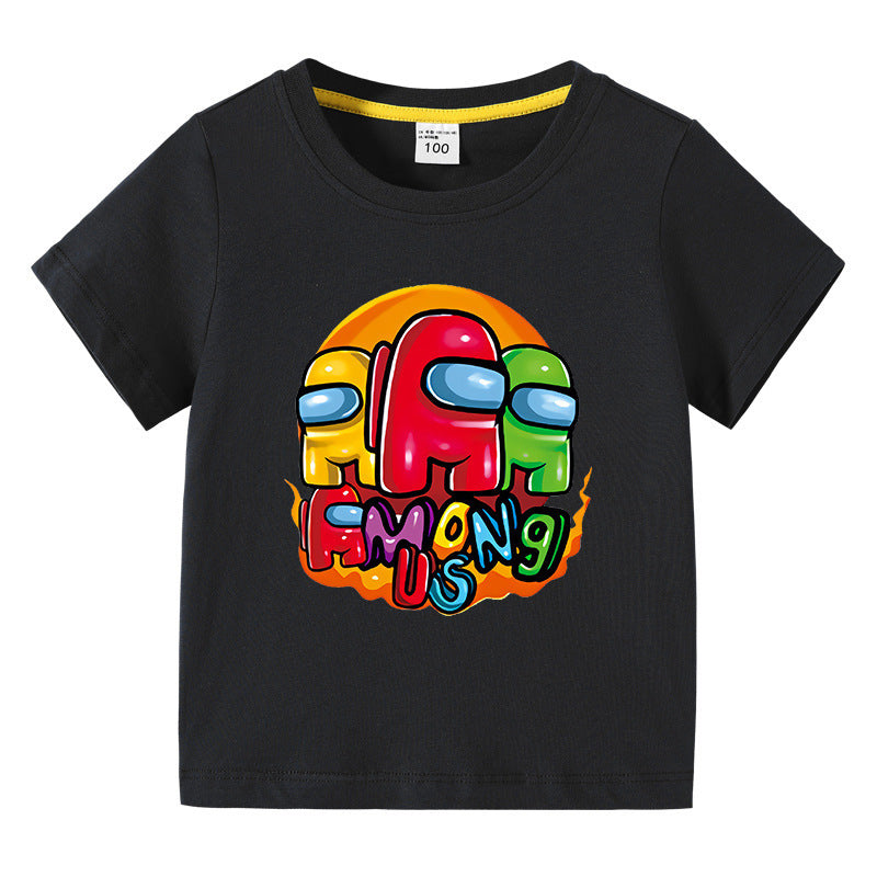 T-Shirt Enfant Été Manches Courtes – Léger & Confortable | Children's Short Sleeve Summer T-Shirt