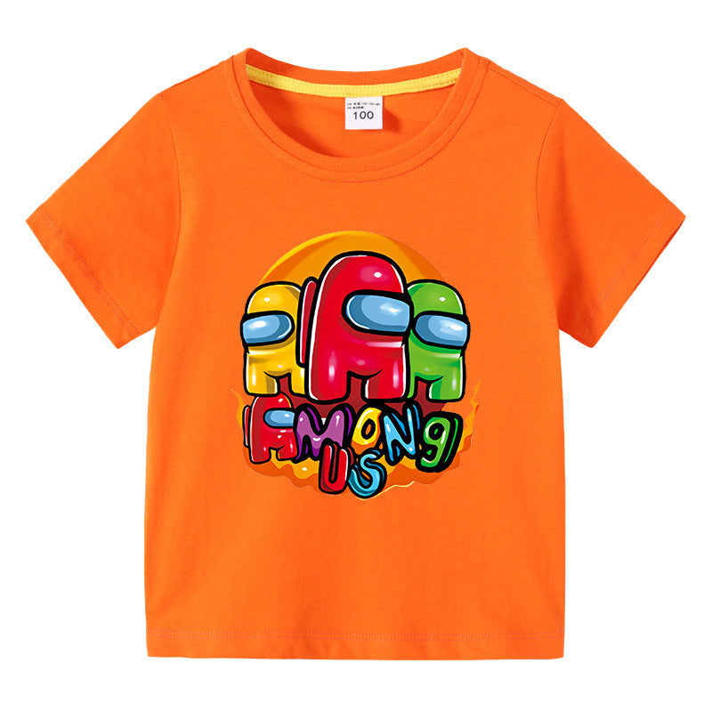 T-Shirt Enfant Été Manches Courtes – Léger & Confortable | Children's Short Sleeve Summer T-Shirt