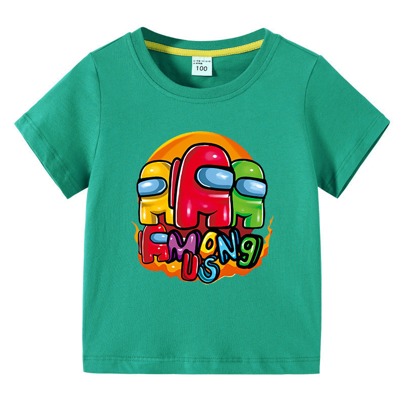 T-Shirt Enfant Été Manches Courtes – Léger & Confortable | Children's Short Sleeve Summer T-Shirt