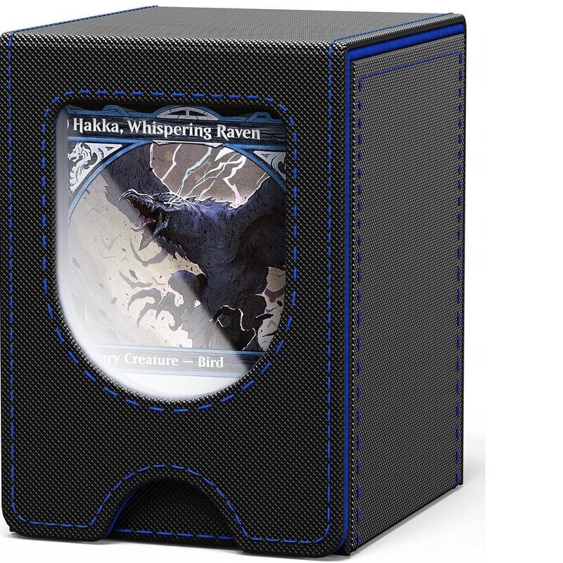 Boîte Rangement TCG Cuir 100+ Cartes avec Séparateurs – Organisateur Jeux de Cartes | Leather TCG Card Storage Box 100+ Capacity with Dividers