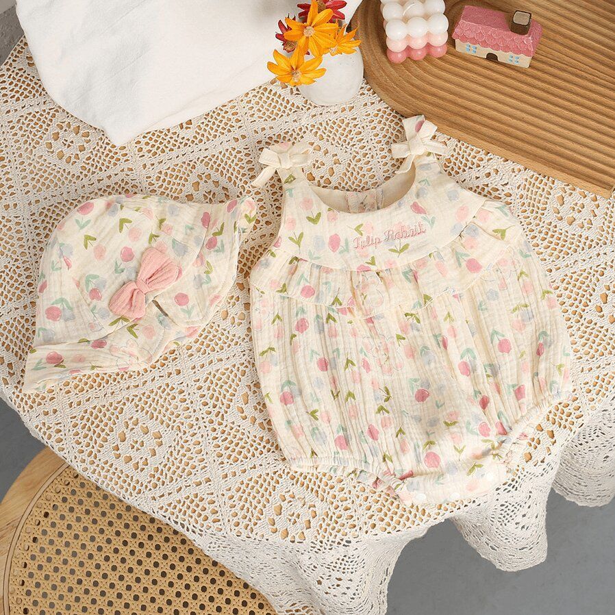Romper Bébé Body Triangulaire Léger – Tenue Nourrisson Mignonne | Baby Lightweight Triangular Bodysuit Romper