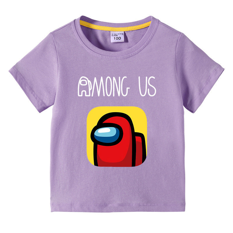 T-Shirt Enfant Été Manches Courtes – Léger & Confortable | Children's Short Sleeve Summer T-Shirt