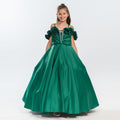 Robe Satinée Fille Miss Fashionista – Luxe & Élégance avec Jantes Amovibles | Girls Satin Formal Dress