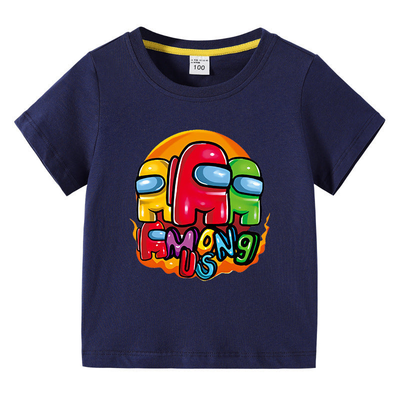 T-Shirt Enfant Été Manches Courtes – Léger & Confortable | Children's Short Sleeve Summer T-Shirt