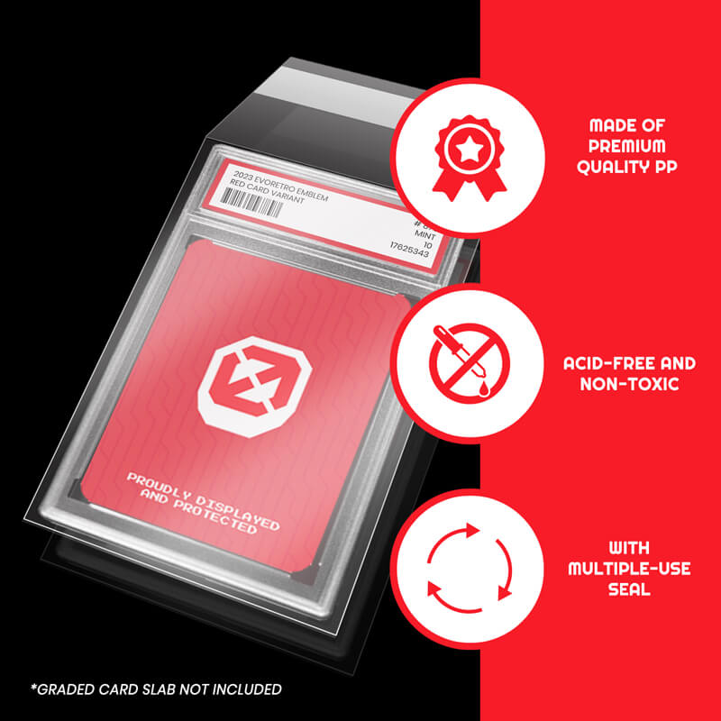 EVORETRO – Pochettes Protectrices pour Cartes Gradées PSA | Graded Card Sleeves for PSA