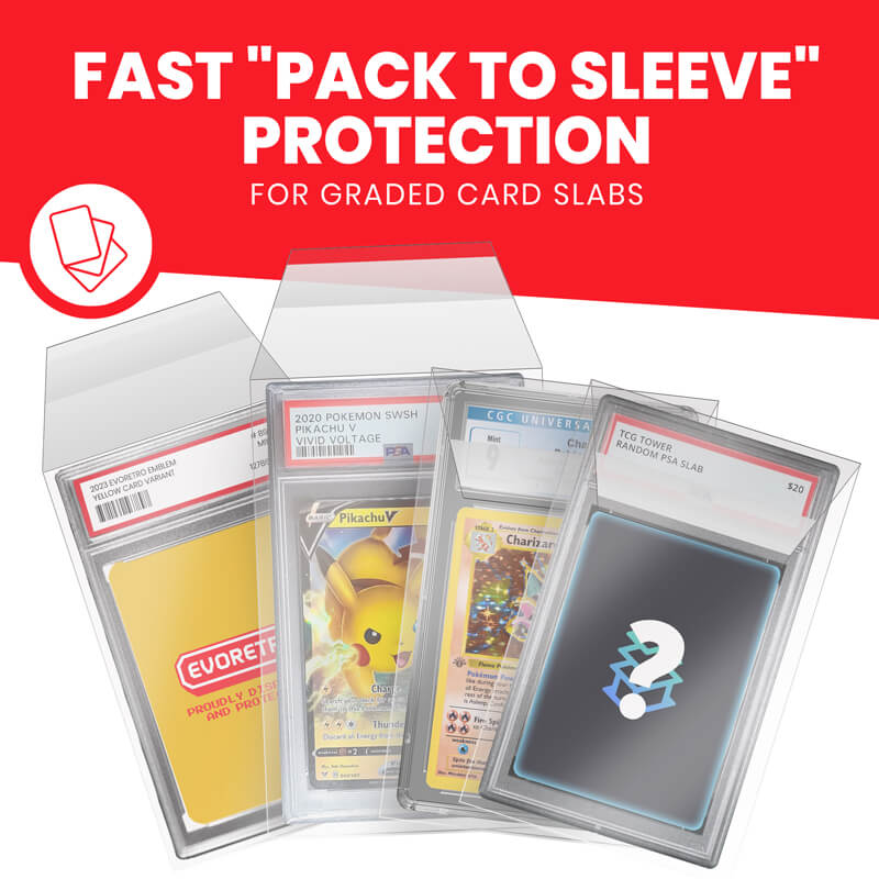 EVORETRO – Pochettes Protectrices pour Cartes Gradées PSA | Graded Card Sleeves for PSA