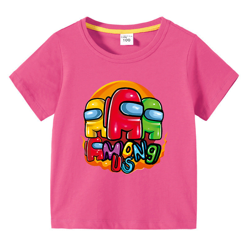 T-Shirt Enfant Été Manches Courtes – Léger & Confortable | Children's Short Sleeve Summer T-Shirt
