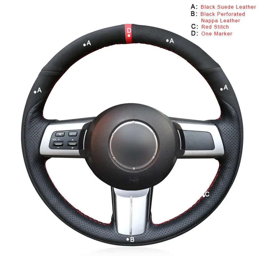 Custom Car Steering Wheel Cover for Mazda MX-5 2009-2013 RX-8 2009-2013 CX-7 CX7 2007-2009 Auto Interior Accessories Car-styling