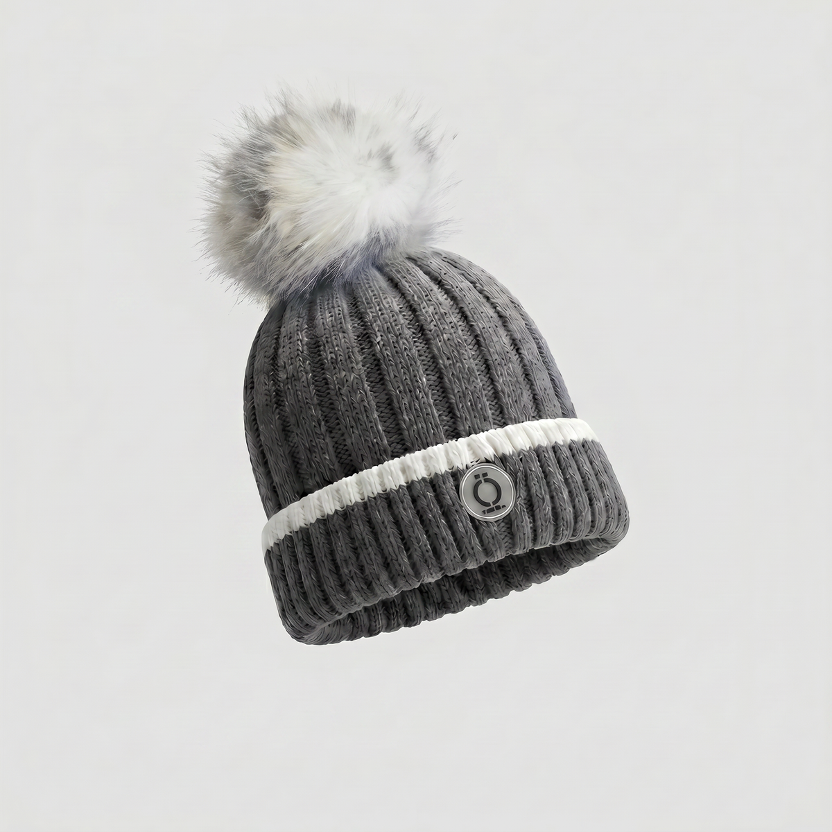 Grey Stripe Tuque