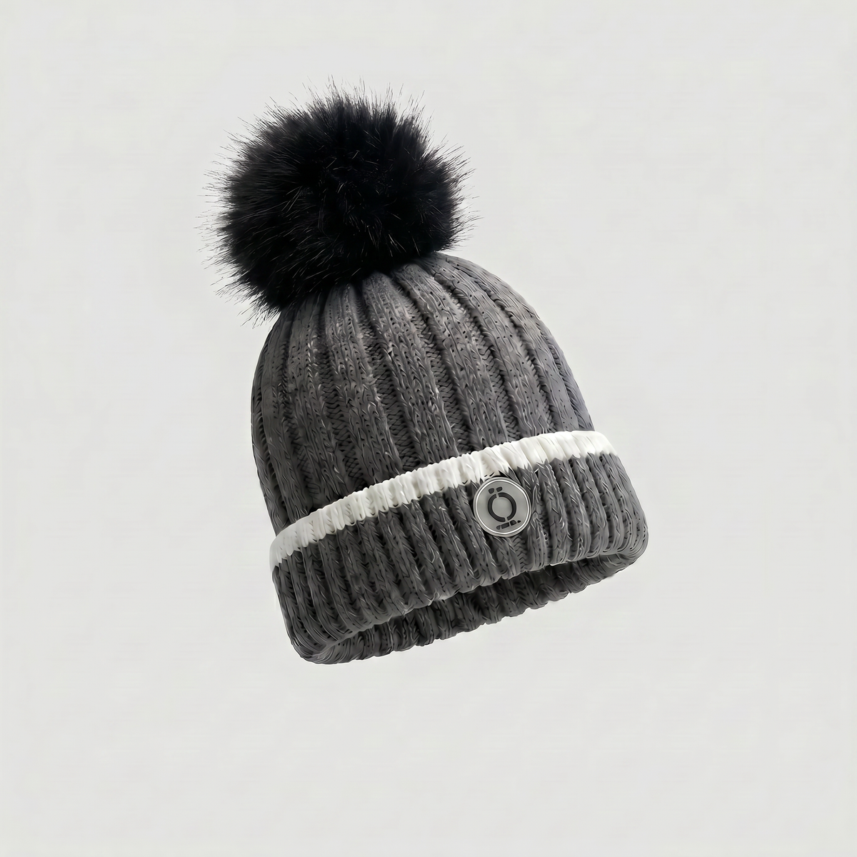 Grey Stripe Tuque