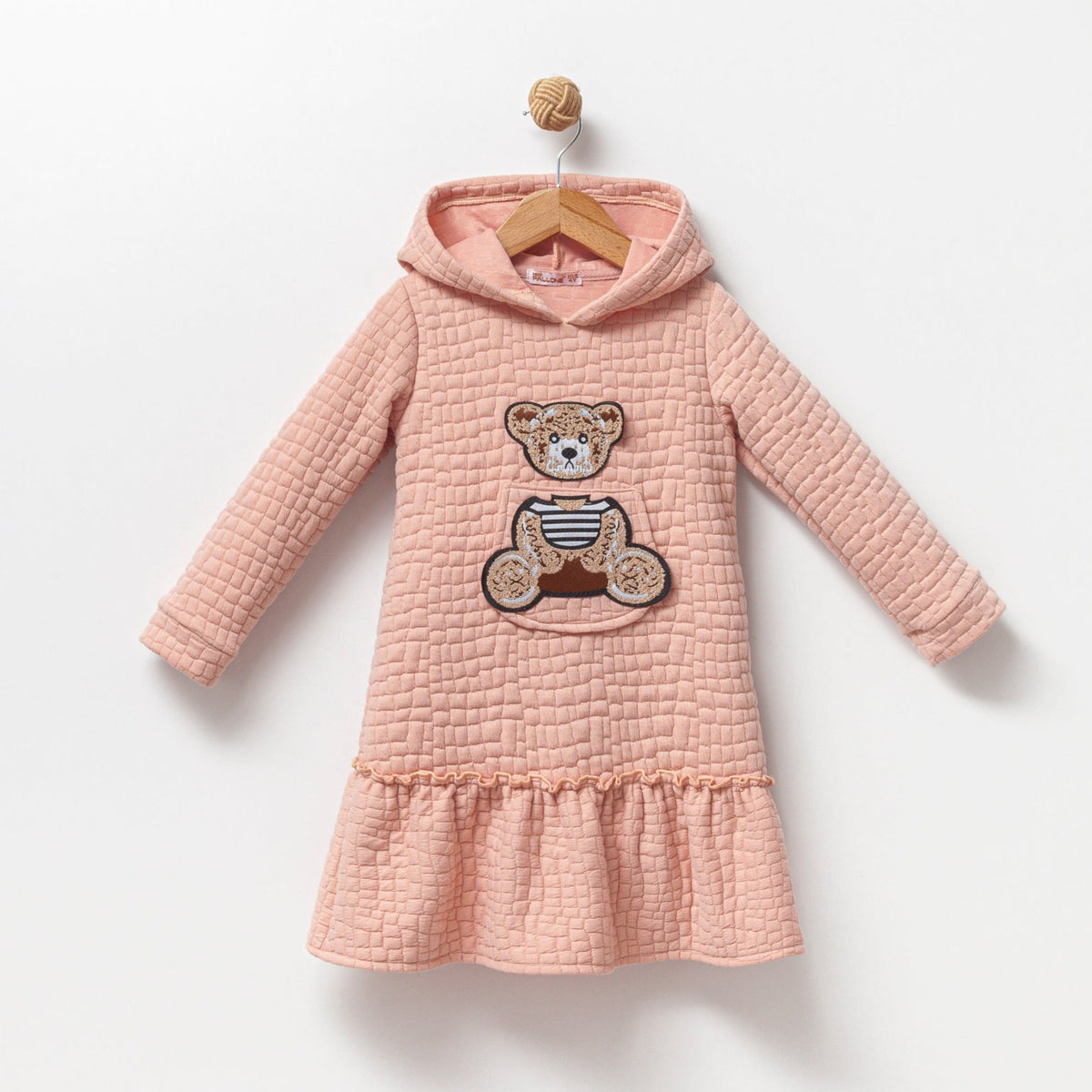 Robe Pull Fille à Capuche Manches Longues – Style Casual Toutes Occasions | Girls Cozy Hoodie Sweater Dress