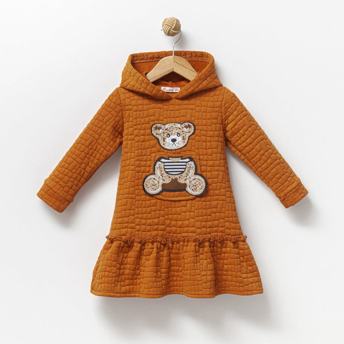 Robe Pull Fille à Capuche Manches Longues – Style Casual Toutes Occasions | Girls Cozy Hoodie Sweater Dress