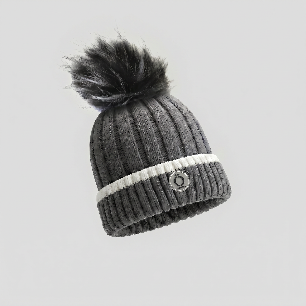 Grey Stripe Tuque