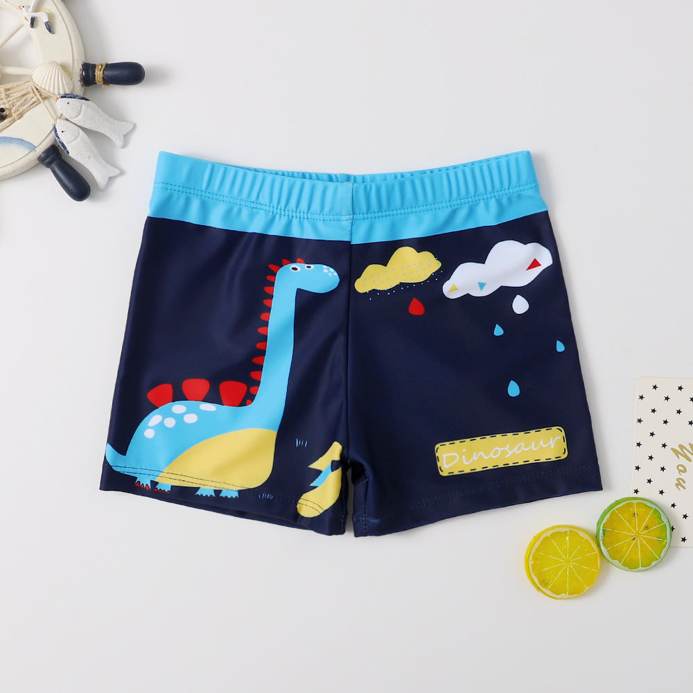 Maillot de Bain Garçon Imprimé Cartoon – Séchage Rapide S/M/L | Boys Cartoon Print Swim Trunks Quick-Dry