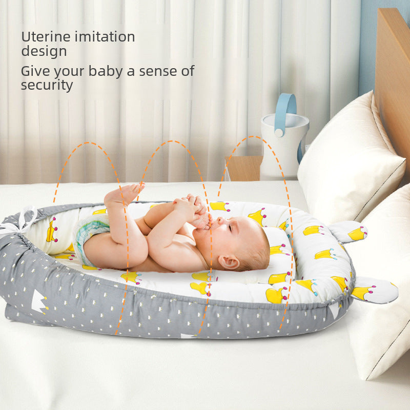 Lit Nid Bébé Bionic Anti-Sursaut – Couffin Sécuritaire Nouveau-Né | Baby Bionic Nest Sleeping Bed Anti-Startle Safety Crib