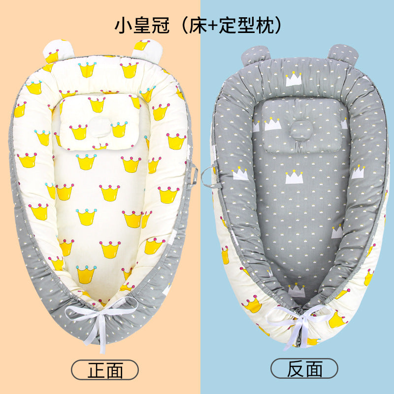 Lit Nid Bébé Bionic Anti-Sursaut – Couffin Sécuritaire Nouveau-Né | Baby Bionic Nest Sleeping Bed Anti-Startle Safety Crib
