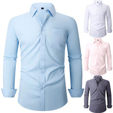 Cross-border Hot Sale Amazon Shirt Men's Casual Spring and Summer ebay Business Men's French Cufflinks plus size Men's Shirt