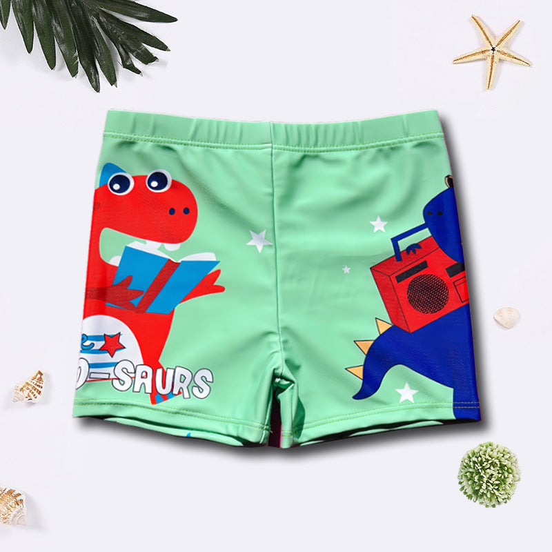 Maillot de Bain Garçon Imprimé Cartoon – Séchage Rapide S/M/L | Boys Cartoon Print Swim Trunks Quick-Dry