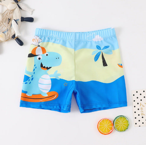 Maillot de Bain Garçon Imprimé Cartoon – Séchage Rapide S/M/L | Boys Cartoon Print Swim Trunks Quick-Dry