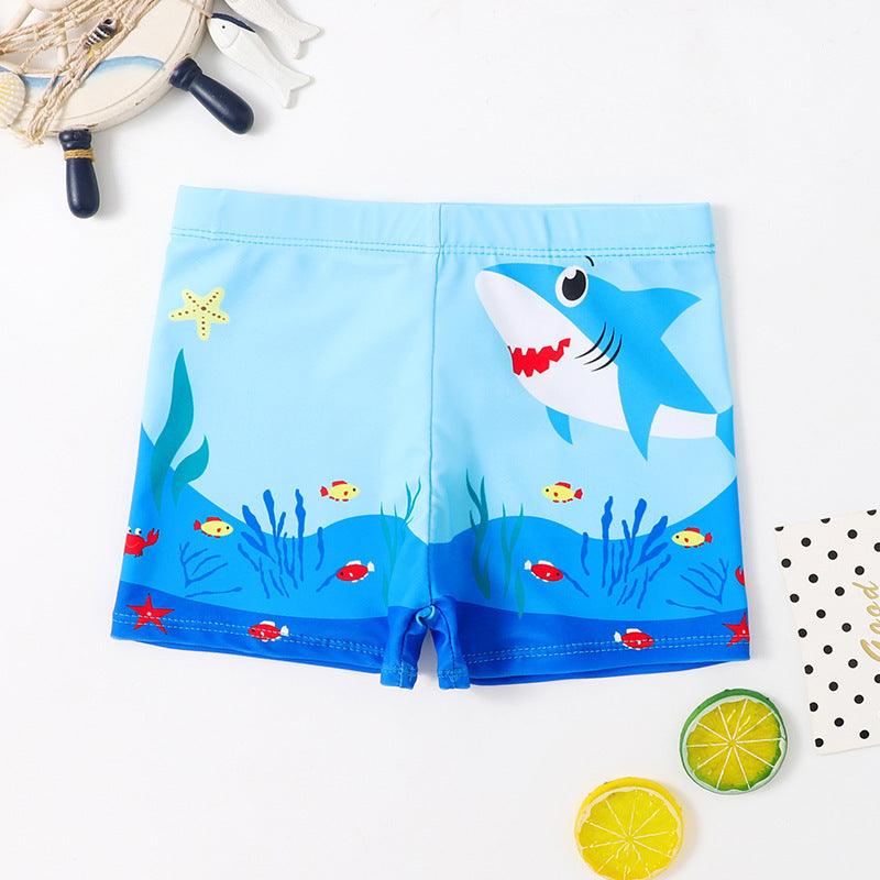 Maillot de Bain Garçon Imprimé Cartoon – Séchage Rapide S/M/L | Boys Cartoon Print Swim Trunks Quick-Dry