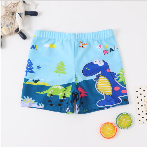 Maillot de Bain Garçon Imprimé Cartoon – Séchage Rapide S/M/L | Boys Cartoon Print Swim Trunks Quick-Dry