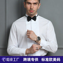 Cross-border Hot Sale Amazon Shirt Men's Casual Spring and Summer ebay Business Men's French Cufflinks plus size Men's Shirt