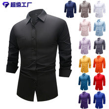 Cross-border Hot Sale Amazon Shirt Men's Casual Spring and Summer ebay Business Men's French Cufflinks plus size Men's Shirt