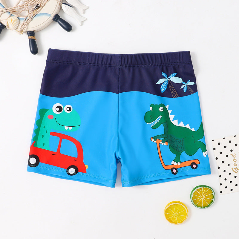 Maillot de Bain Garçon Imprimé Cartoon – Séchage Rapide S/M/L | Boys Cartoon Print Swim Trunks Quick-Dry