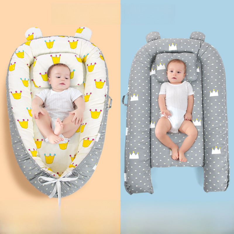 Lit Nid Bébé Bionic Anti-Sursaut – Couffin Sécuritaire Nouveau-Né | Baby Bionic Nest Sleeping Bed Anti-Startle Safety Crib
